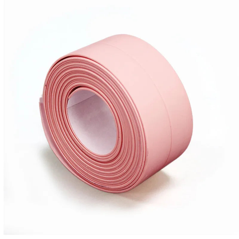 PVC wasserdichter Wandaufkleber - Selbstklebendes Dichtungsband für Küche und Bad, schimmelresistentes Spül- und Herdrissband, Badewannen-Eckenschutz