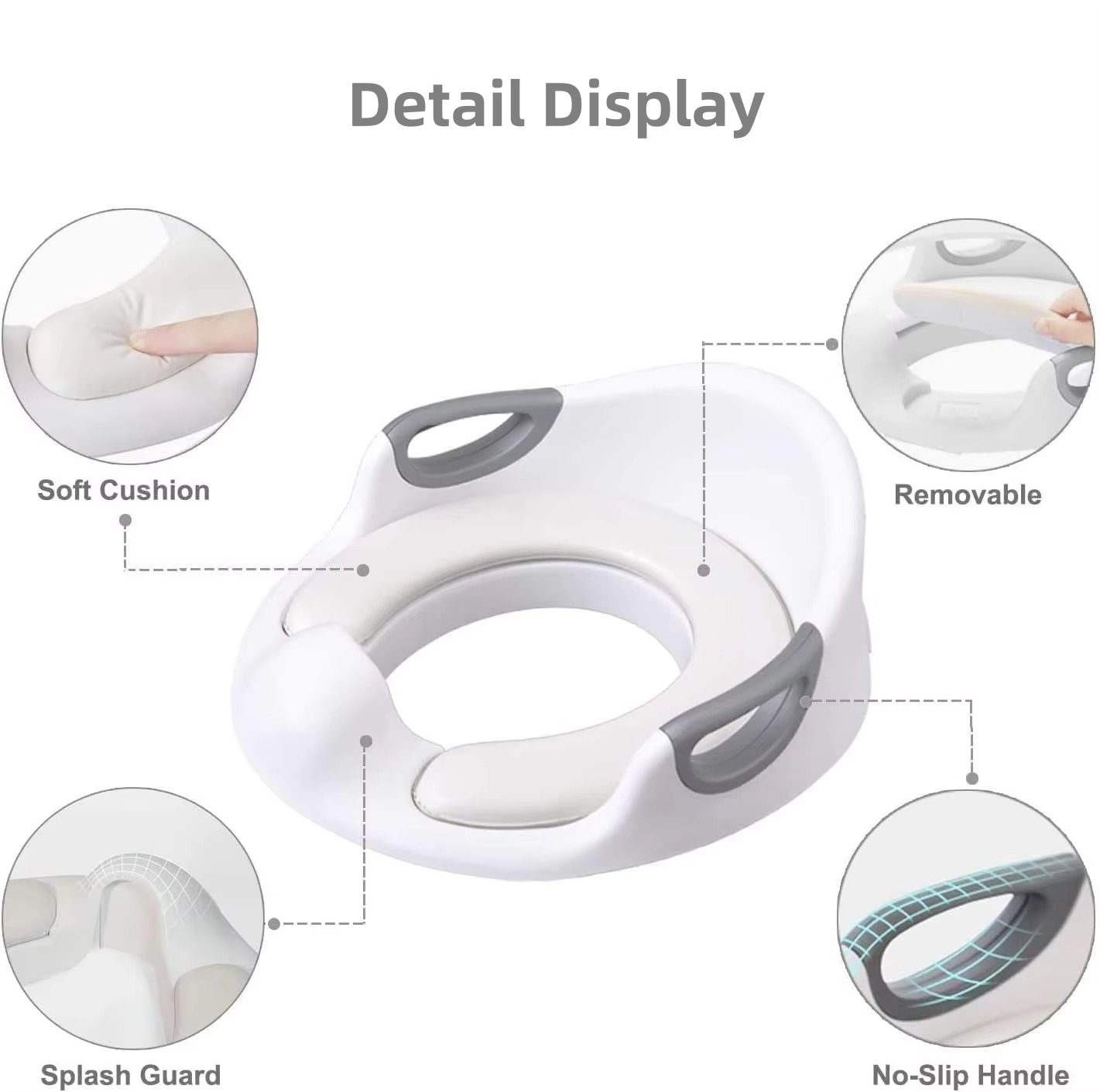 Sandsberg | Sicherer und bequemer Töpfchensitz für Kleinkinder mit leicht zu greifenden Griffen