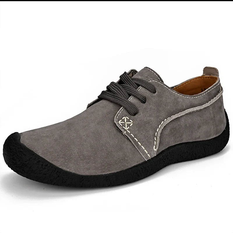 Herren Freizeitschuhe Sneakers Wildleder Leder Slipper Flache Fahrerschuhe