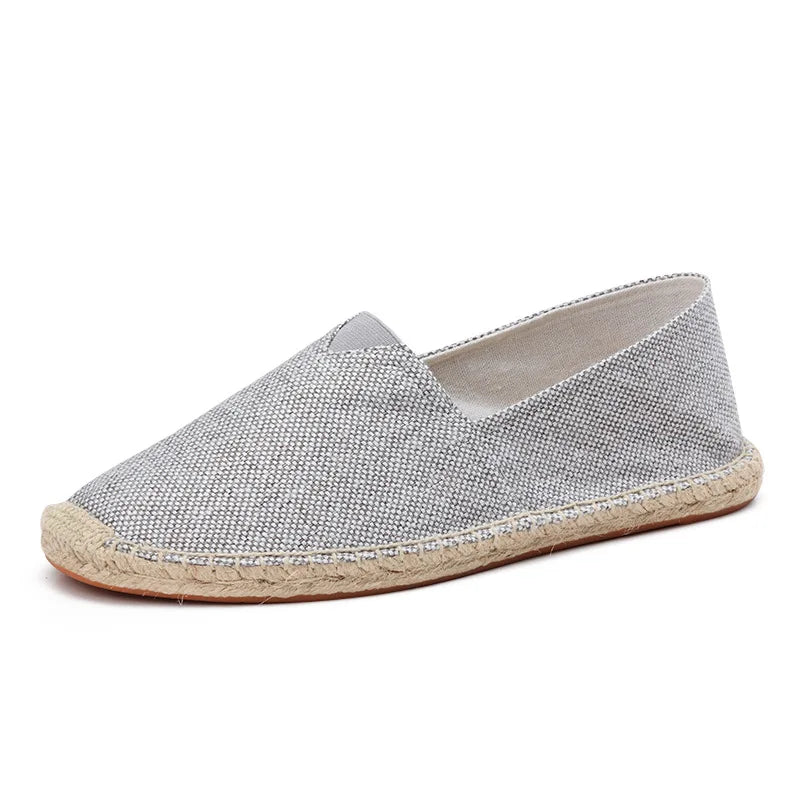 Frühling Sommer Damen Freizeit Schuhe Flach Damen Slip-On Stoffschuhe Atmungsaktiv
