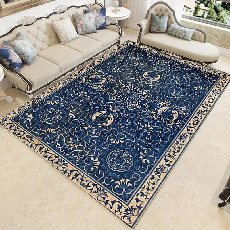 Nordic Schlafzimmer Dekor Teppiche rutschfest Waschbar Veranda Boden Matte Esszimmer Lounge Teppich Retro Ethnischen Stil Teppiche für Wohnzimmer