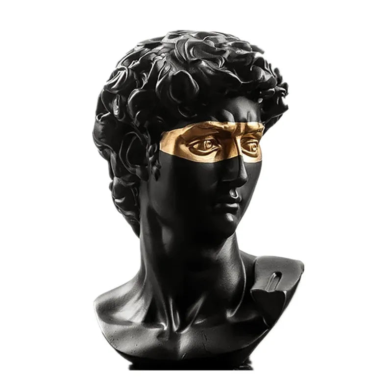 Harzform Statuen Ornamente für Heimdekoration Büro Schreibtisch Zubehör Büste Skulptur Statuen Heimdekoration für Wohnzimmer David