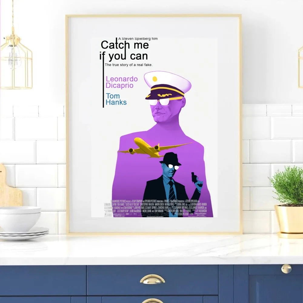 Film Catch Me If You Can Poster Zuhause Zimmerdekoration Wohnzimmer Schlafzimmer Ästhetische Kunst Wandmalerei Aufkleber