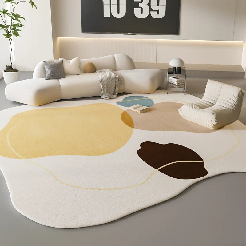 Sandsberg | Sara Luxe Irregulärer Pink Fluffy Teppich – Weich und stilvoll für Schlafzimmer und Wohnzimmer