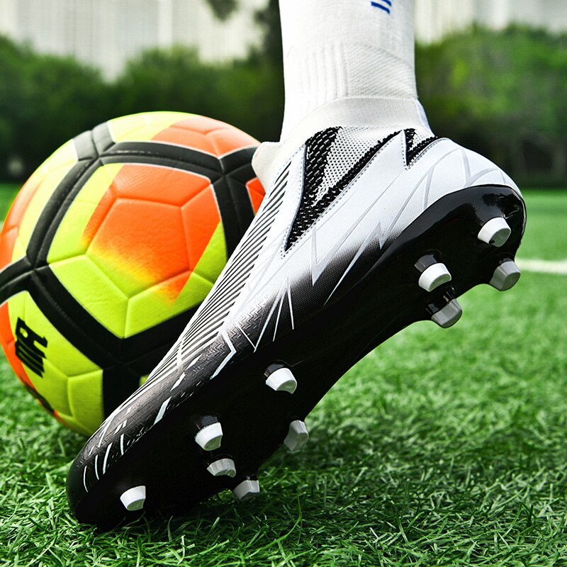 Fußballschuhe ohne Schnürsenkel Professionelle Fußballschuhe Herren Atmungsaktive Fußballschuhe Rutschfest Outdoor Training