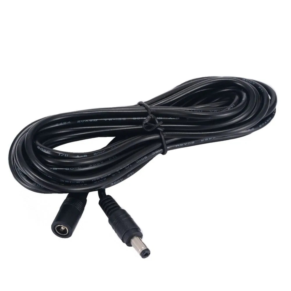 DC 12V Netzadapter Verlängerungskabel 5,5*2,1mm Stecker Buchse Stromkabel Verlängerung Draht 1M 2M 3M 5M 10M Kabel für CCTV Kamera Router