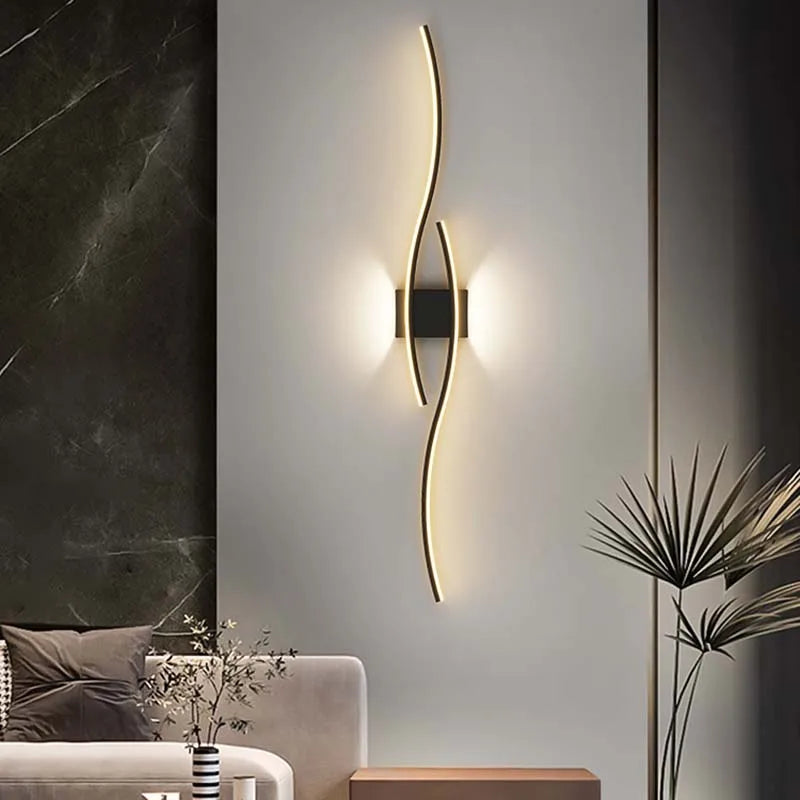 Moderne LED-Wandleuchte – Wandbeleuchtung für Wohnzimmer, Schlafzimmer und Flur – Stilvolle Innenraumbeleuchtung