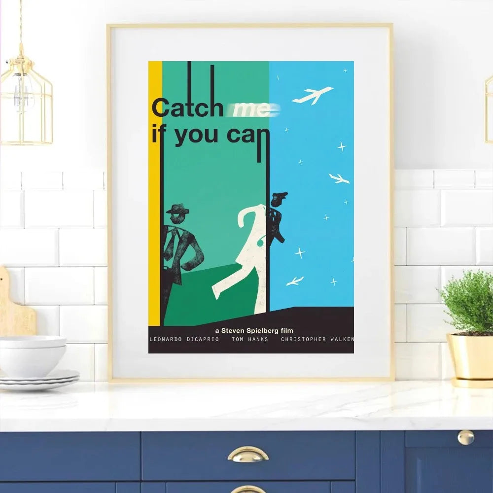 Film Catch Me If You Can Poster Zuhause Zimmerdekoration Wohnzimmer Schlafzimmer Ästhetische Kunst Wandmalerei Aufkleber