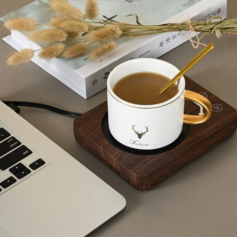 Smart Cup Heater Becherwärmer 3-Gang-Einstellung mit Abschaltautomatik Hält Getränke warm 110V/220V Kaffeetassenwärmer Elektrische Heizunterlage