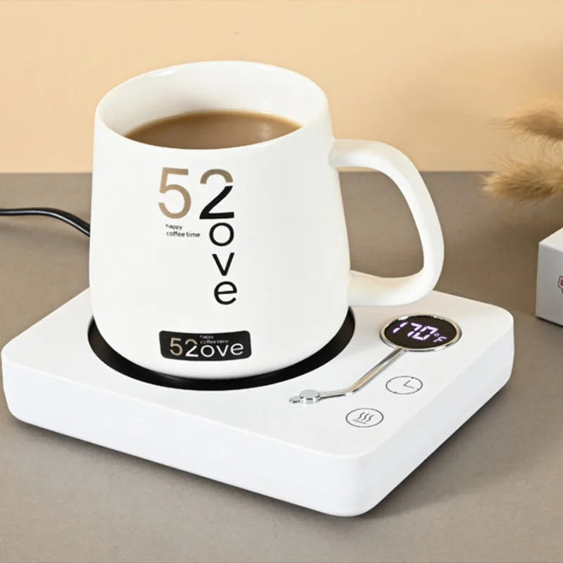 Smart Cup Heater Becherwärmer 3-Gang-Einstellung mit Abschaltautomatik Hält Getränke warm 110V/220V Kaffeetassenwärmer Elektrische Heizunterlage