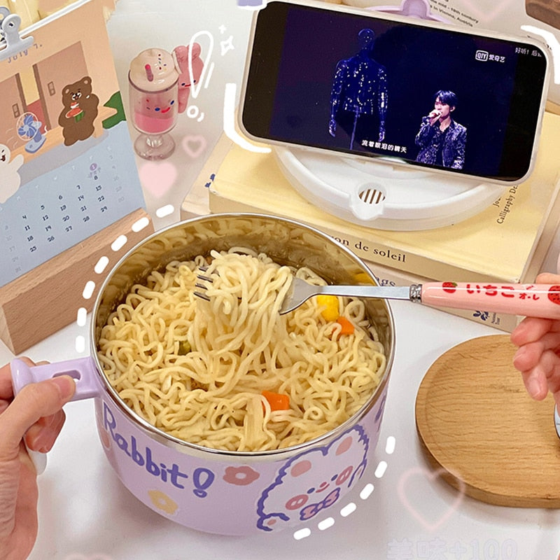 Bunny Ramen Schüssel mit Deckel