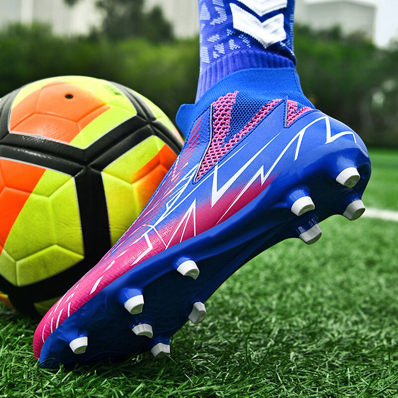Fußballschuhe ohne Schnürsenkel Professionelle Fußballschuhe Herren Atmungsaktive Fußballschuhe Rutschfest Outdoor Training