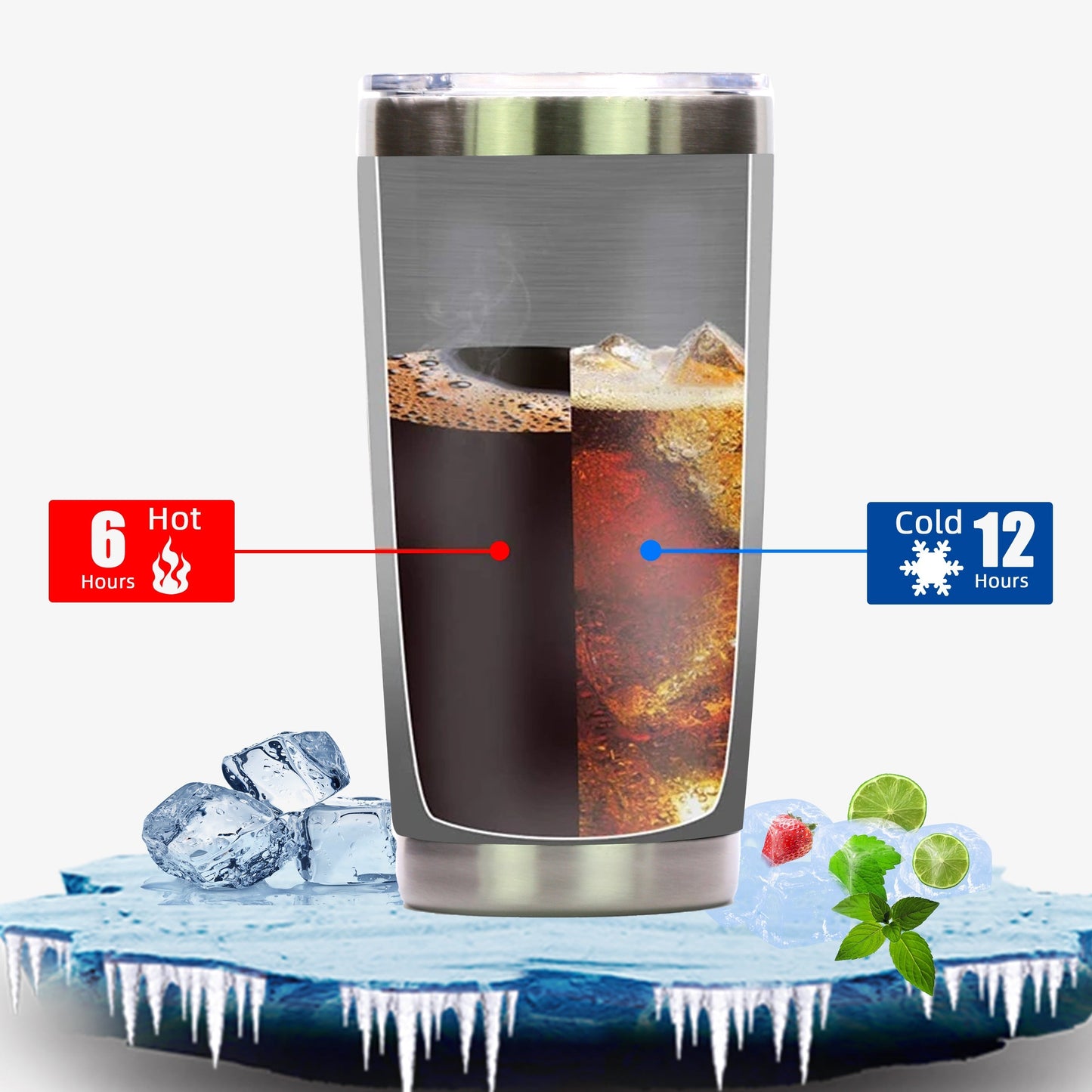 Reise Kaffeebecher Wasserbecher Edelstahl Thermoskanne