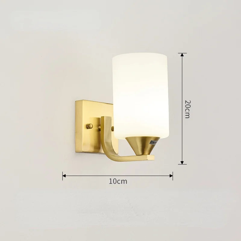 Moderne LED Gold Glaskugel Wandleuchte für Innenbeleuchtung Dekoration