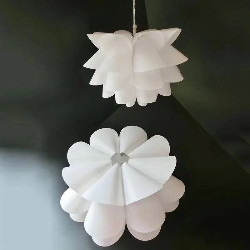 DIY Lotus Pendelleuchte – Moderner Deckenlampenschirm für nordisch-europäisches Zimmer, einfache Selbstmontage