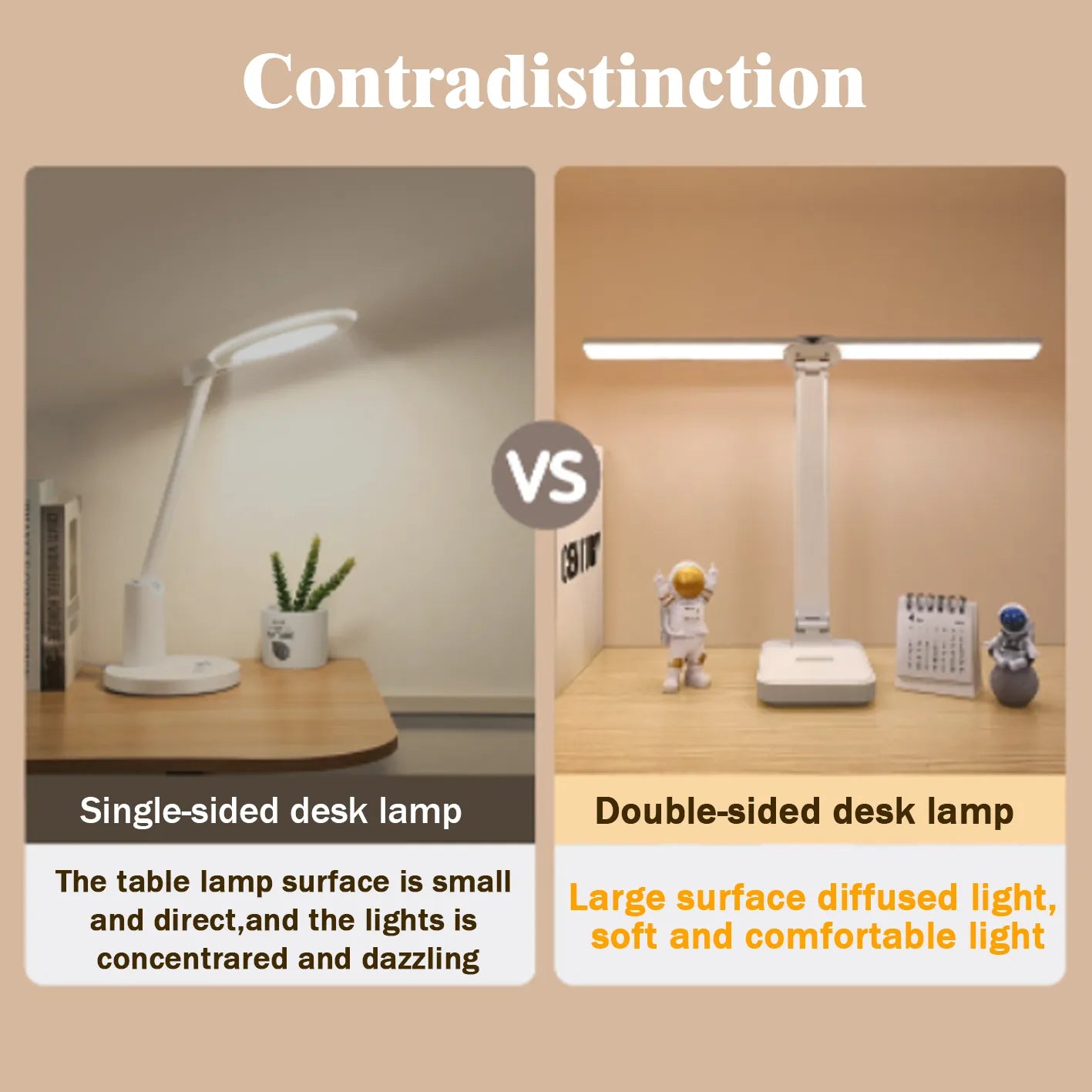 LED-Schreibtischlampe USB wiederaufladbar Tischlampe 3 Stufen dimmbar Touch-Schreibtischbeleuchtung Augenschutz faltbar für Schlafzimmer Schreibtischlicht
