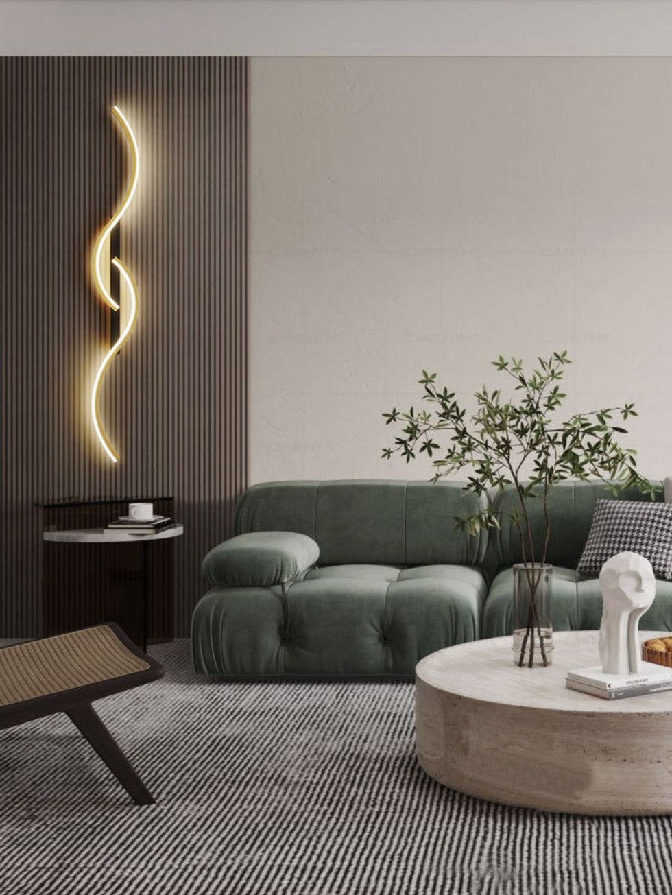 Sandsberg | Moderne LED Wandleuchte – Künstlerische Kombination von Formen