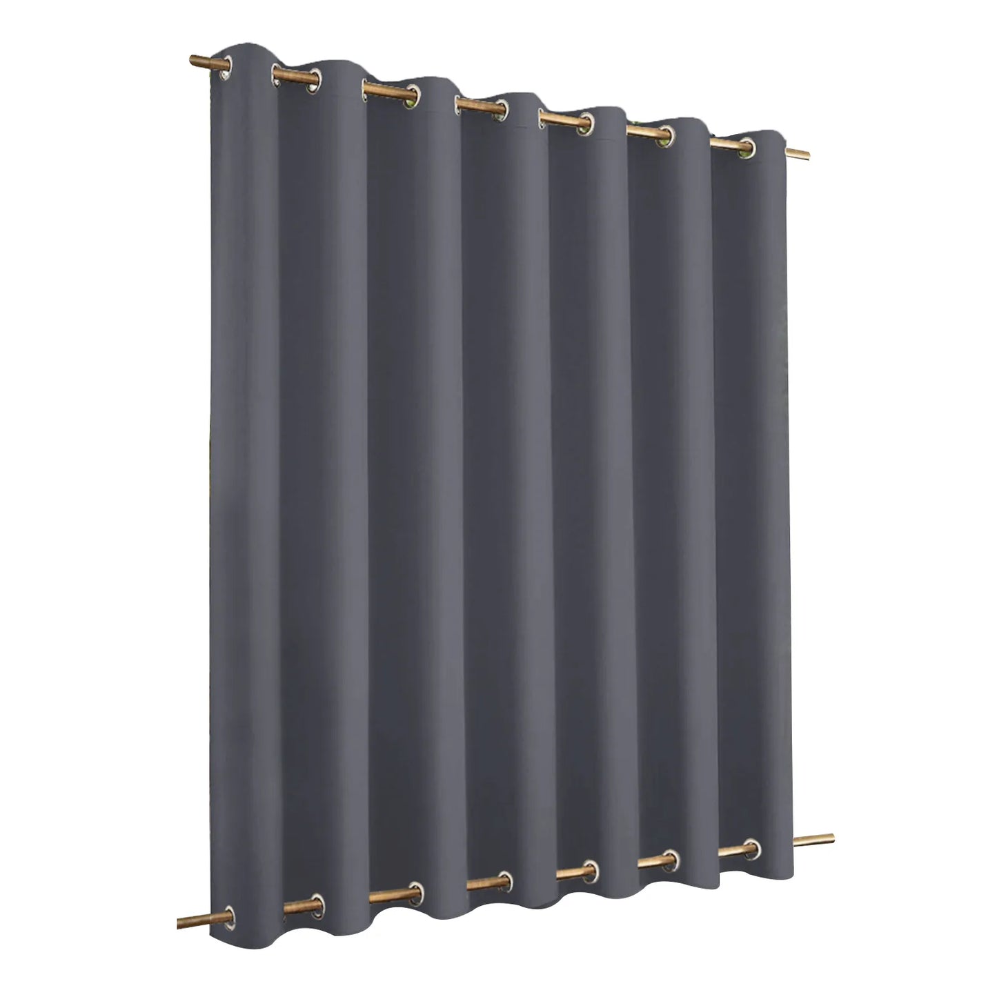 Extra große Blackout winddichte Outdoor-Vorhänge - Wasserdichte Patio-Thermalvorhänge mit Ösen & Ösen - Ideal für Gartenprivatsphäre