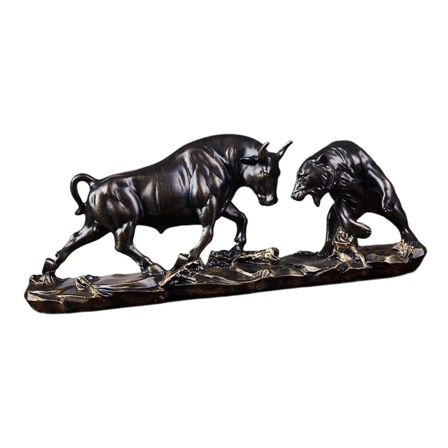 Feng Shui Bär und Stier Statue, Stier Figur, Sammlung Kuh Skulpturen Tier