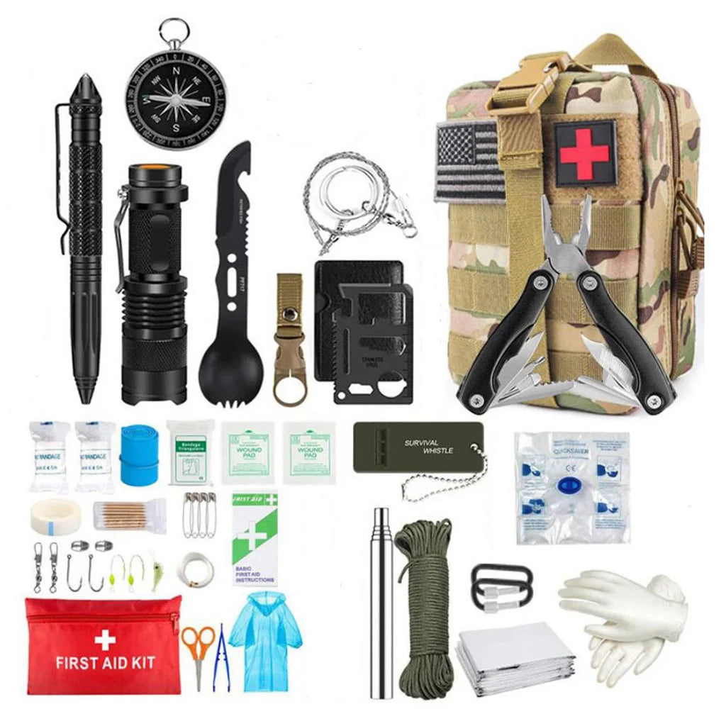 Survival Erste-Hilfe-Set Molle Tasche Outdoor-Ausrüstung Notfall-Kits Trauma-Tasche Für Camping Jagd Abenteuer Survival-Set