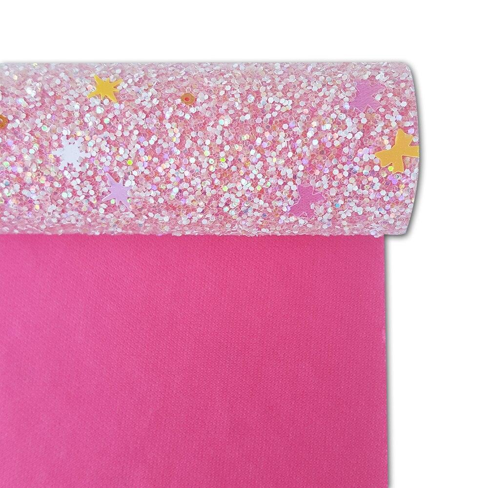 Sandsberg | Glamoureuze Roze Glanzende Glitters Stof Rol voor Indrukwekkende Handtassen en Accessoires
