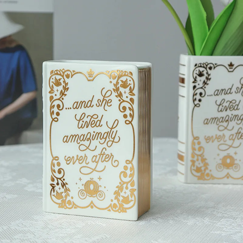 Gold Keramische Buchhülle