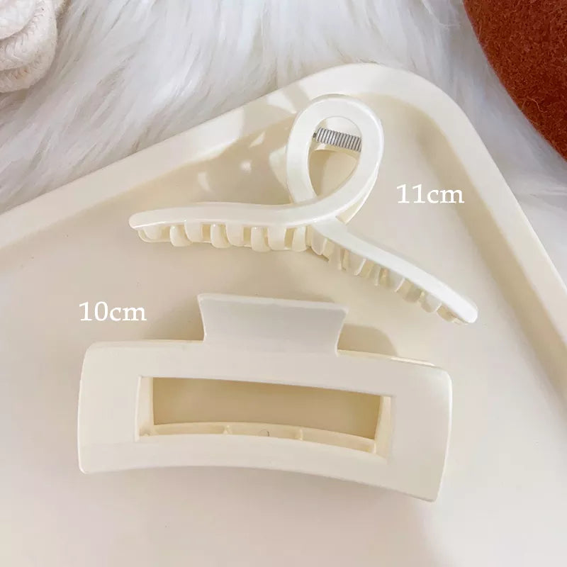 Kopfbedeckung Set Neue Damenmode Krallenclip Kaffee Schwarz Acryl Große Haarklammer Koreanisch Für Mädchen Clip Barrette Haarschmuck