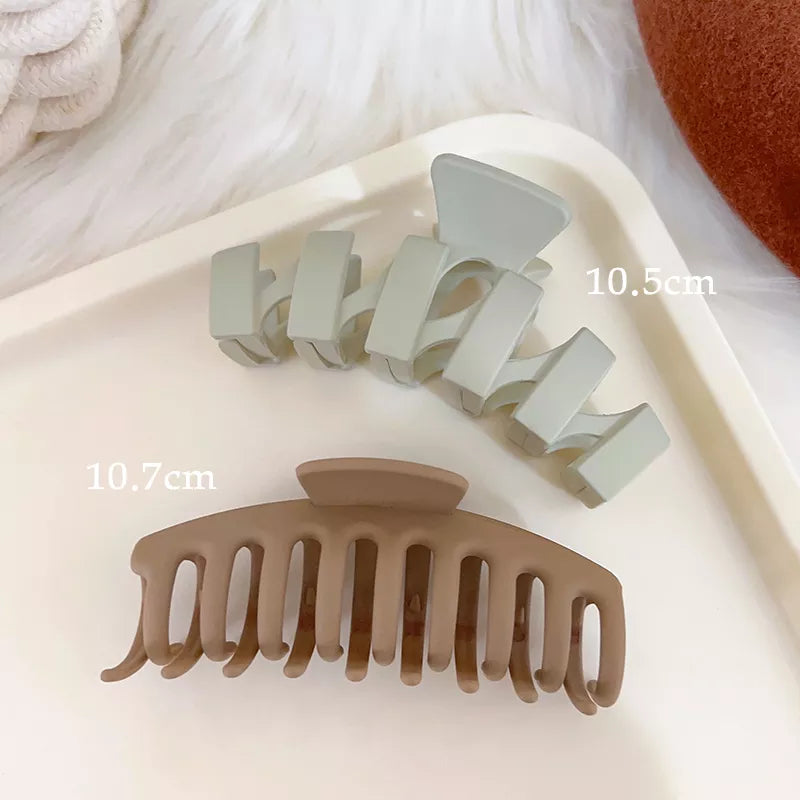 Kopfbedeckung Set Neue Damenmode Krallenclip Kaffee Schwarz Acryl Große Haarklammer Koreanisch Für Mädchen Clip Barrette Haarschmuck