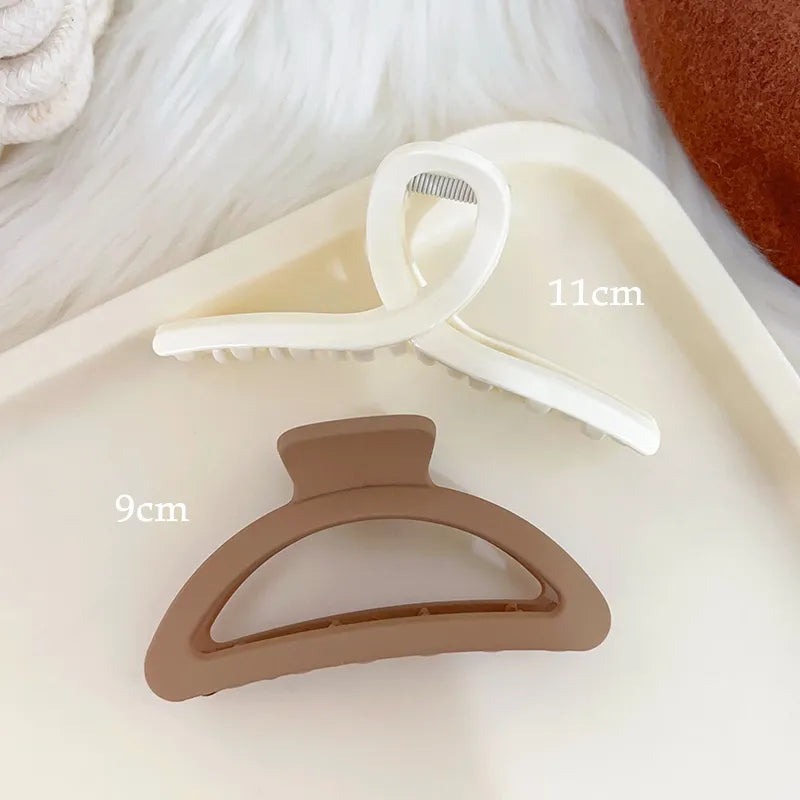 Kopfbedeckung Set Neue Damenmode Krallenclip Kaffee Schwarz Acryl Große Haarklammer Koreanisch Für Mädchen Clip Barrette Haarschmuck