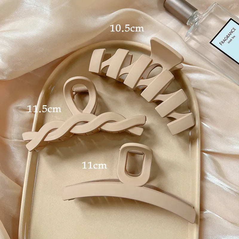 Kopfbedeckung Set Neue Damenmode Krallenclip Kaffee Schwarz Acryl Große Haarklammer Koreanisch Für Mädchen Clip Barrette Haarschmuck
