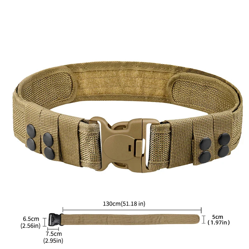 1 Stück Schnellverschluss Taktischer Gürtel für Männer: Militärstil Kampf Gürtel für Outdoor-Aktivitäten und Angeln