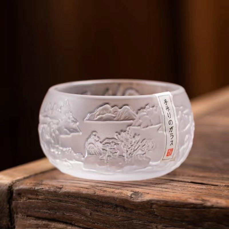Meisterbecher Japanische Kung Fu Teetasse Kristall Teeschale Persönliche Haushalts Teetasse Tee-Set Großhandel Teetasse