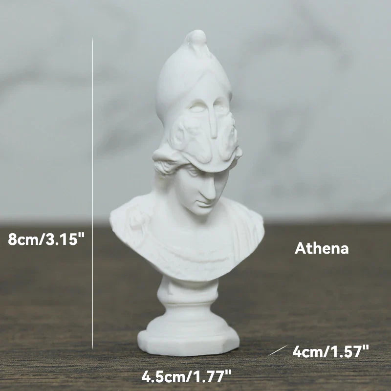 Griechische Mythologie Gott Göttin Held David Venus Mozart Büste Figurine Skulptur Statue Gips Skizze Übungsmodell Raumdekoration