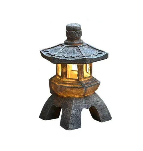 Japanische Gartenlaterne – Wetterfeste LED-Außenbeleuchtung für Zen-Gärten