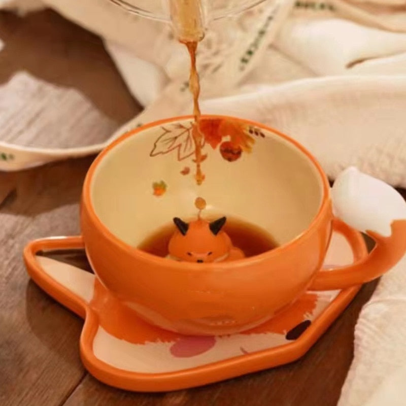 Herbst Kitsune Becher