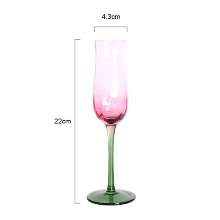 Glaswaren - Pink, Blau