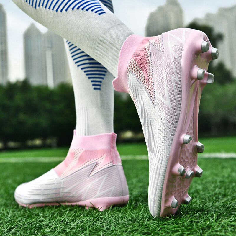 Fußballschuhe ohne Schnürsenkel Professionelle Fußballschuhe Herren Atmungsaktive Fußballschuhe Rutschfest Outdoor Training