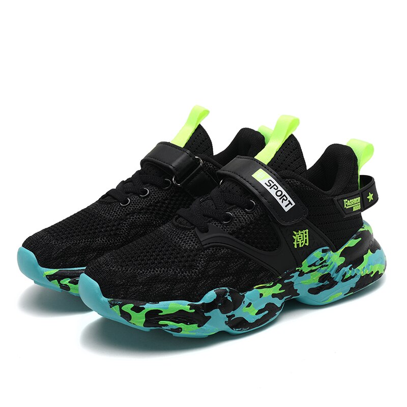Frühling Kinder Outdoor Sportschuhe Jungen Laufen Gehen Atmungsaktive Weiche Sohle Lässige Leichte Sneakers