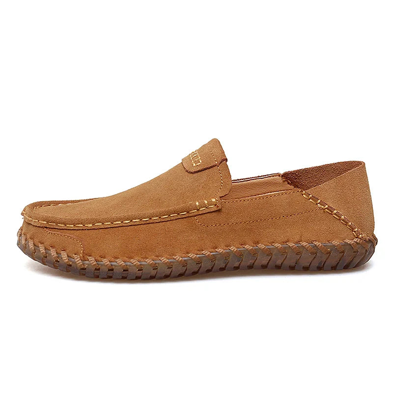Goldene Setzlinge Freizeit Schuhe Herren Partystiefel Kuh Wildleder Leder Driving Flats Leichtgewicht Freizeit Sozial Mokassin