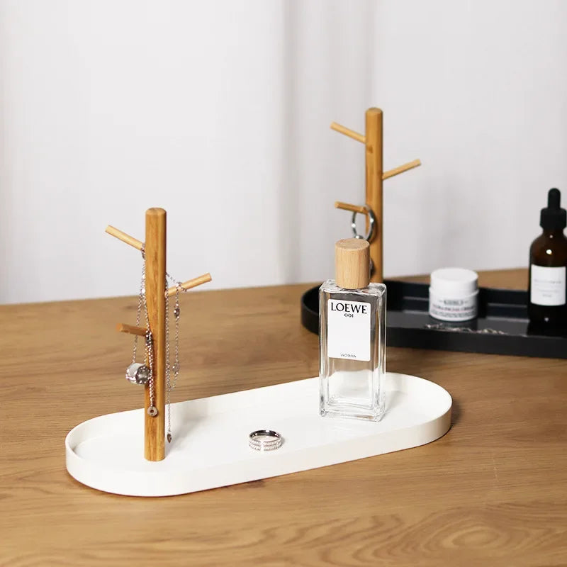 Nordic Branch Aufbewahrungsschale Wohnzimmer Veranda Schlüsselhalter Kleinkram Schreibtisch Kosmetik Aufbewahrungsschale Tragbare Snacktabletts Dekoration