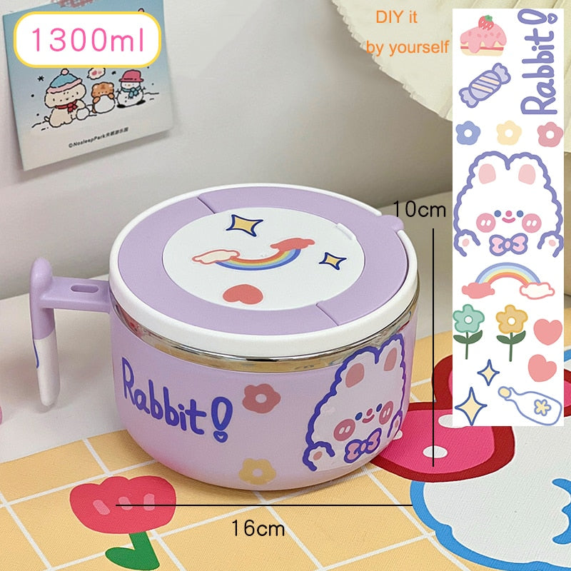 Bunny Ramen Schüssel mit Deckel