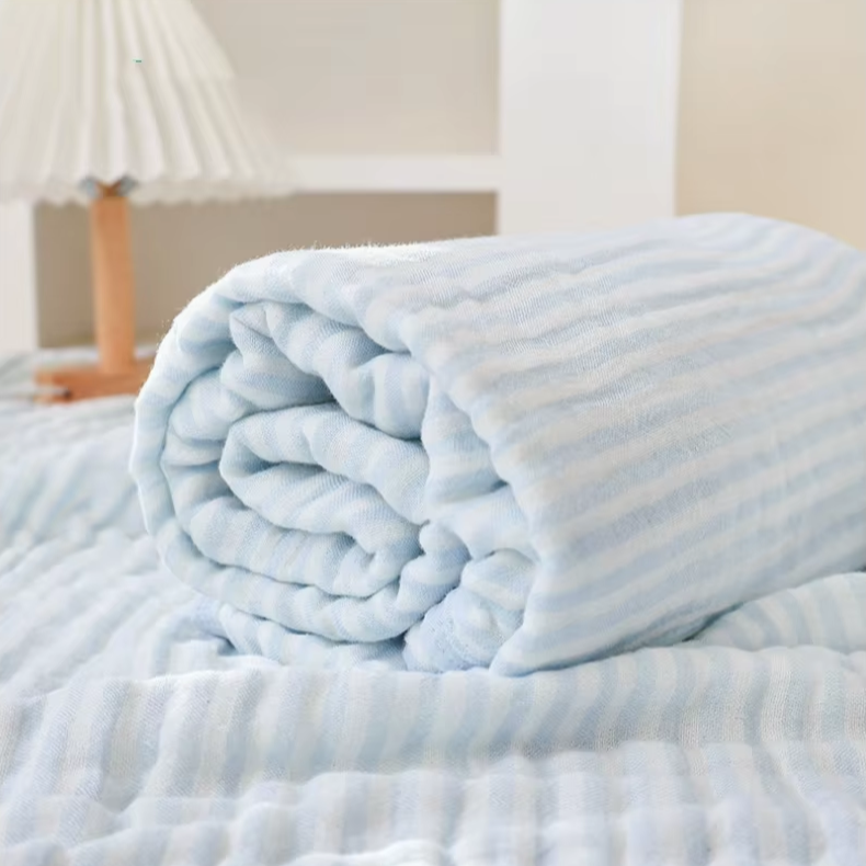 Sandsberg | Premium 6-Lagen Musselin Baumwolle & Bambus Mischung Baby Wickeldecke