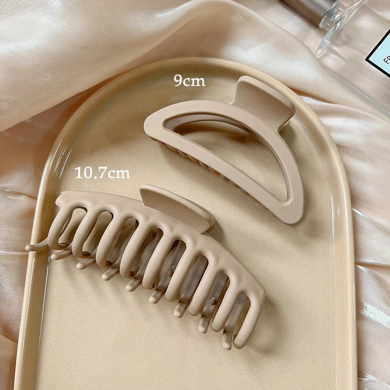 Kopfbedeckung Set Neue Damenmode Krallenclip Kaffee Schwarz Acryl Große Haarklammer Koreanisch Für Mädchen Clip Barrette Haarschmuck
