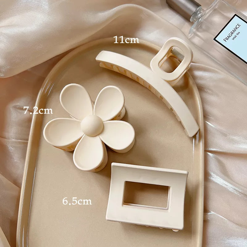 Kopfbedeckung Set Neue Damenmode Krallenclip Kaffee Schwarz Acryl Große Haarklammer Koreanisch Für Mädchen Clip Barrette Haarschmuck