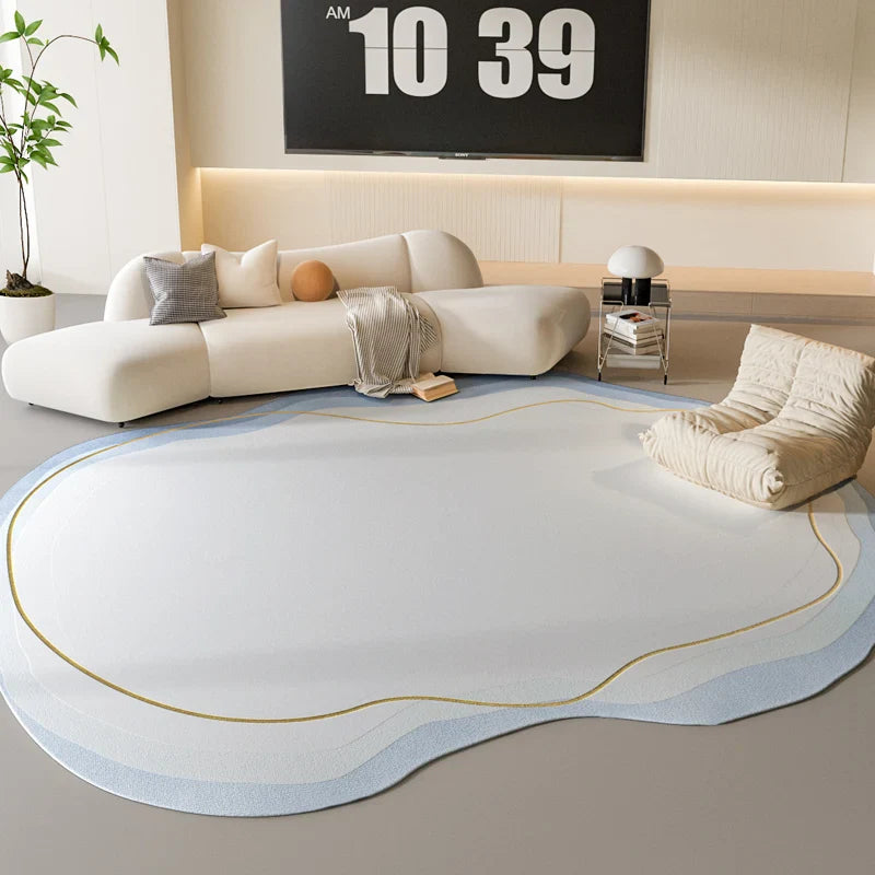 Sandsberg | Sara Luxe Irregulärer Pink Fluffy Teppich – Weich und stilvoll für Schlafzimmer und Wohnzimmer