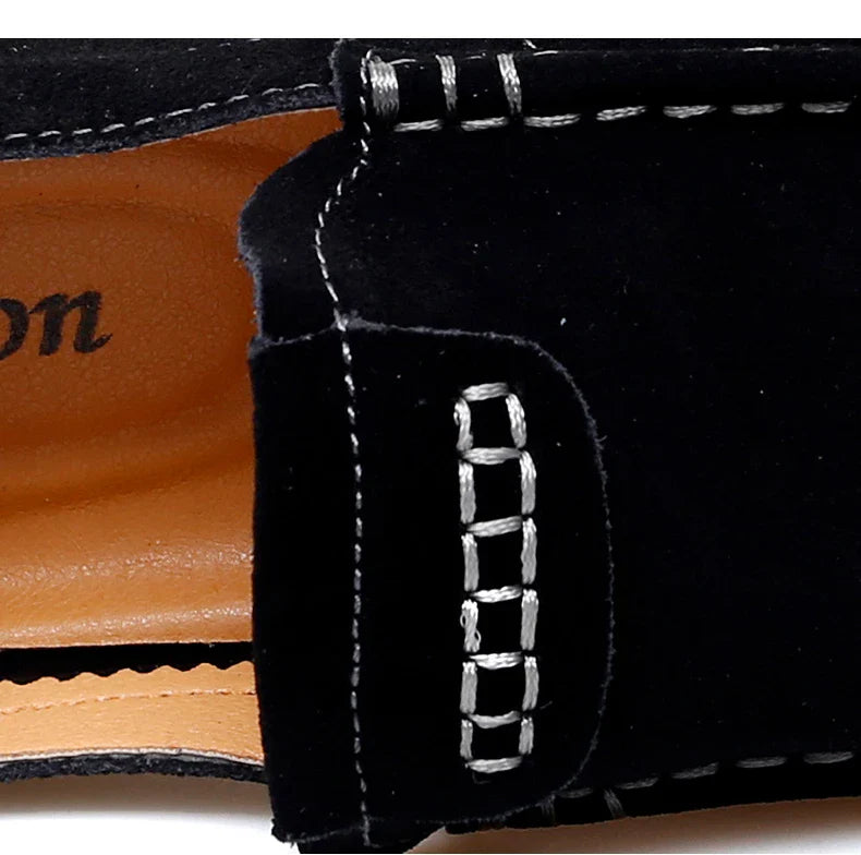 Goldene Setzlinge Freizeit Schuhe Herren Partystiefel Kuh Wildleder Leder Driving Flats Leichtgewicht Freizeit Sozial Mokassin