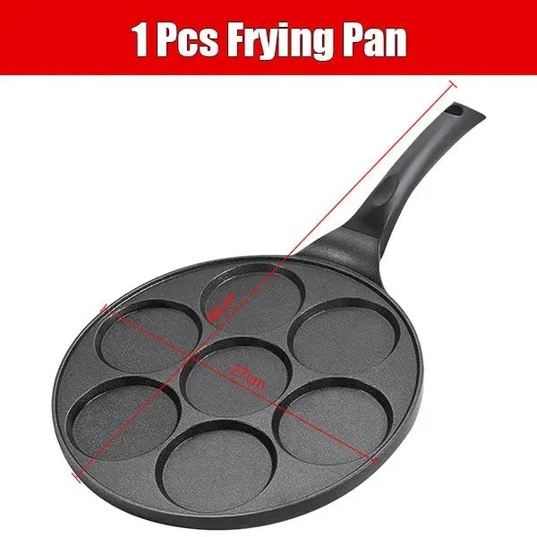 7-Tassen-Pfannkuchenpfanne Antihaft-Frühstücksgrill Dinosaurier Tiere Waffelmaker Pfannkuchenform Pfanne für Kinder Ei Omelett Crepe Bratpfanne