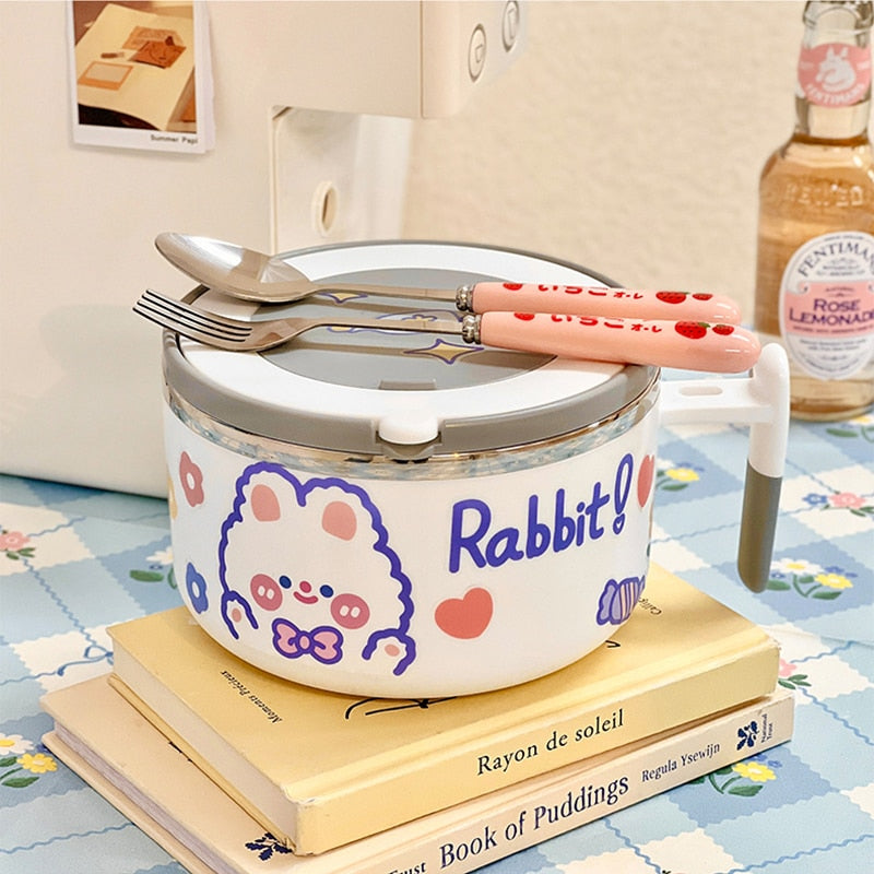 Bunny Ramen Schüssel mit Deckel