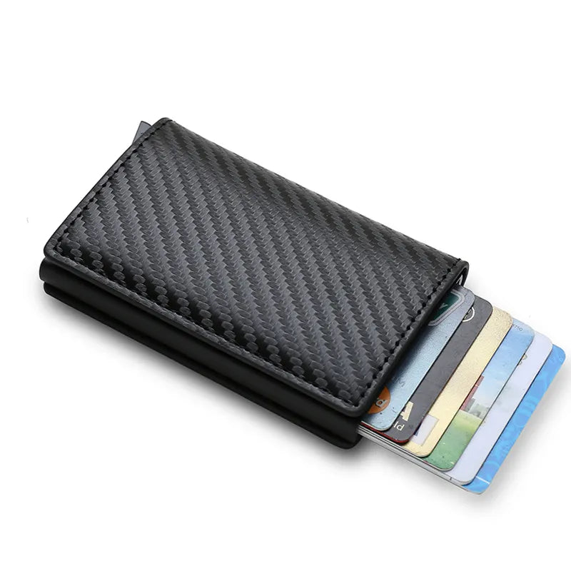 RFID-blockierende Kartenbrieftasche aus Karbonfaser