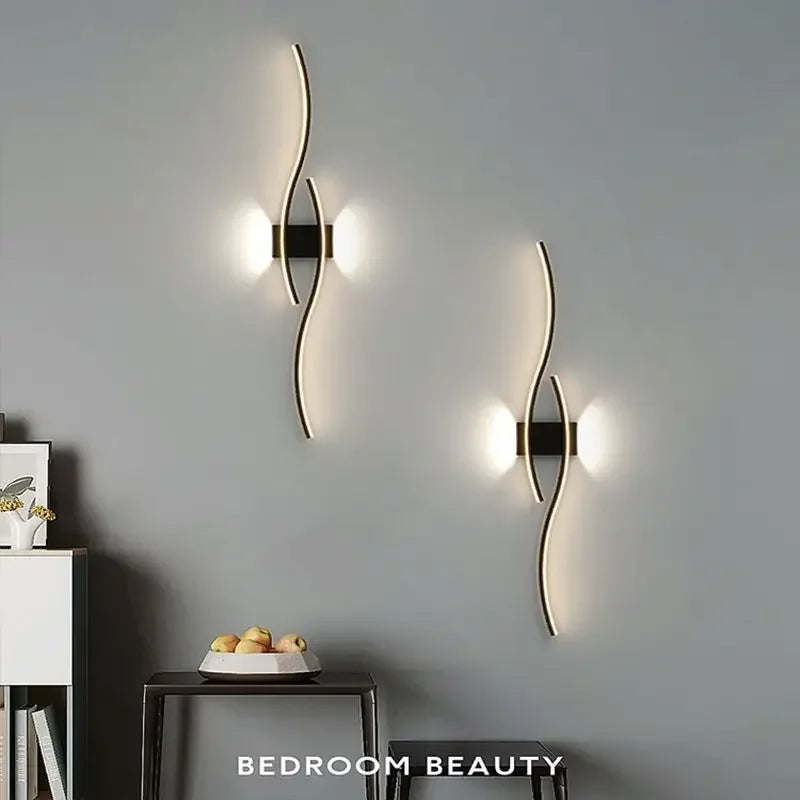 Moderne LED-Wandleuchte – Wandbeleuchtung für Wohnzimmer, Schlafzimmer und Flur – Stilvolle Innenraumbeleuchtung